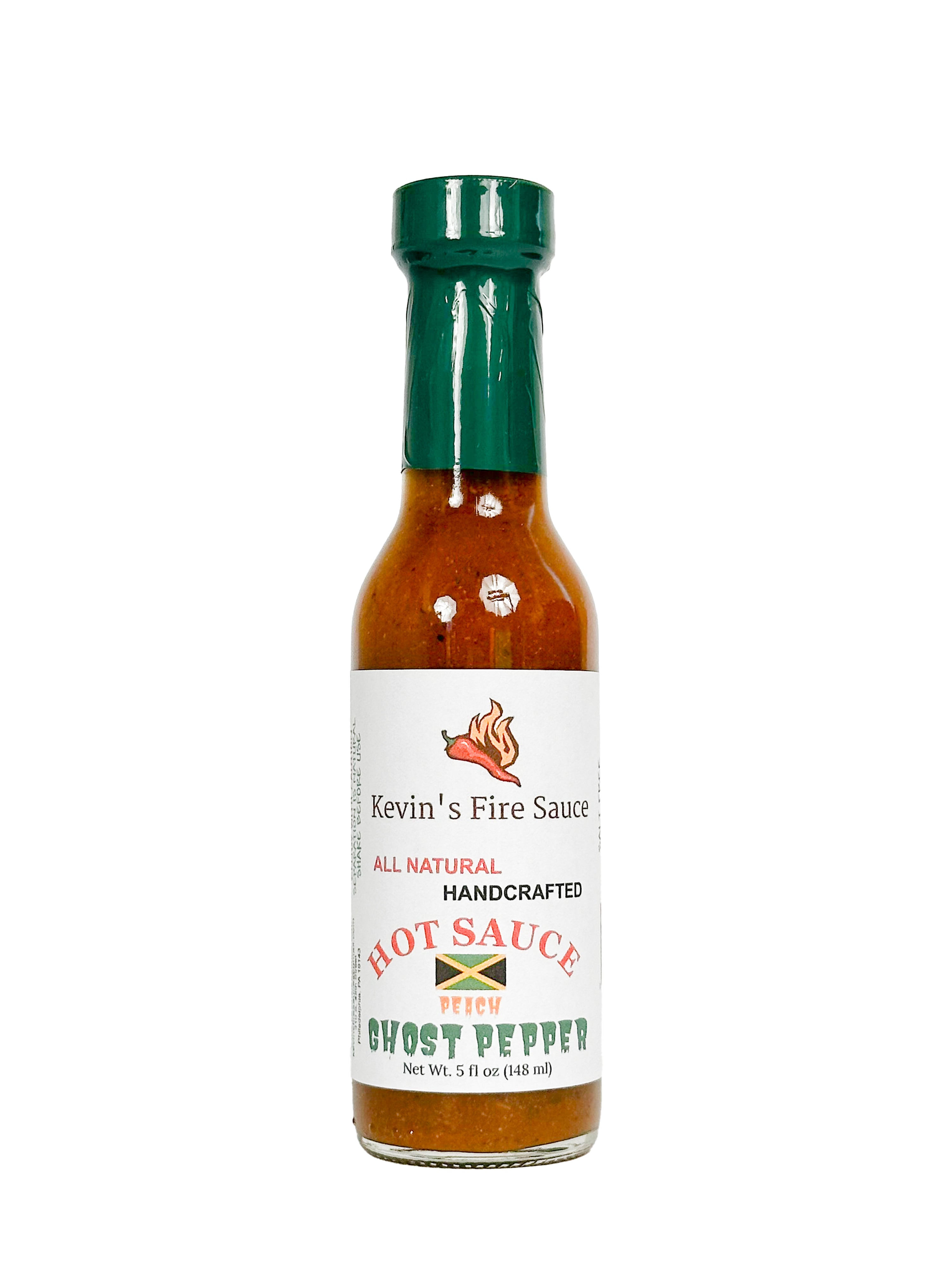 Pepper Pyros - Kevin's Fire Sauce Peach Ghost Pepper Hot Sauce