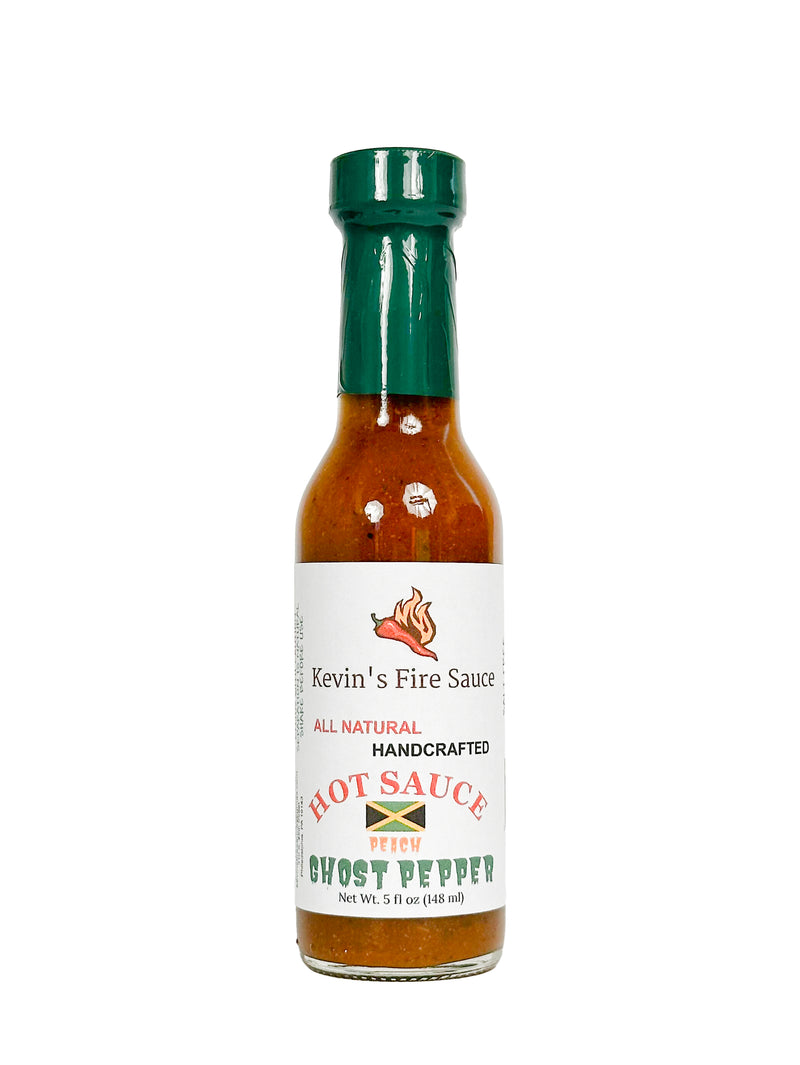 Pepper Pyros - Kevin's Fire Sauce Peach Ghost Pepper Hot Sauce